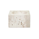 Sahara Travertine Square Decorative Bowl