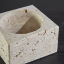 Sahara Travertine Square Decorative Bowl