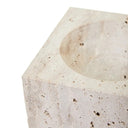 Sahara Travertine Square Decorative Bowl