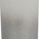 Fluid Home Interiors white and metallic silver ombre pillar candle 10x20cm