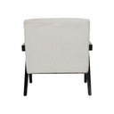 Fluid Home Interiors - Wooden Frame Cream Boucle Armchair - Fluid Home Interiors