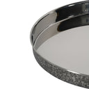 Fluid Home Interiors - Dusk Round Metal Bar Tray - Libra Interiors