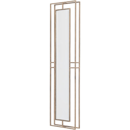 The Octavia Rectangular Antique Gold Wall Mirror