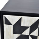 Fluid Home Interiors - Bone Inlay Four Door Buffet Cabinet - Libra Interiors